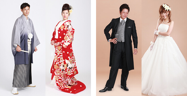 新郎・新婦挙式衣裳(和装・洋装いずれか)